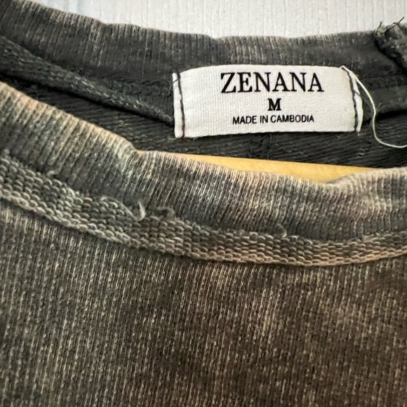 Zenana Outfitters olive, green Short Sleeve Tee - Picture 2 of 5